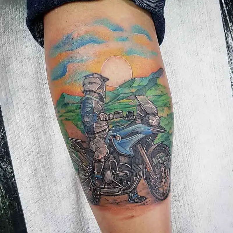 Motorcycle Travel Tattoo 3