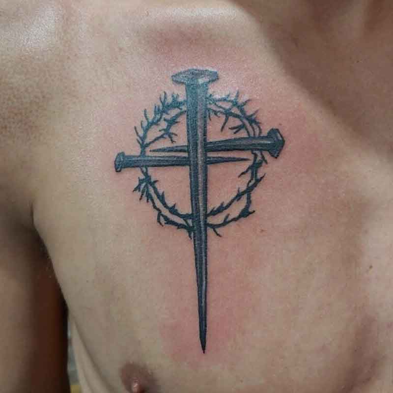 Nail Cross Tattoo 1