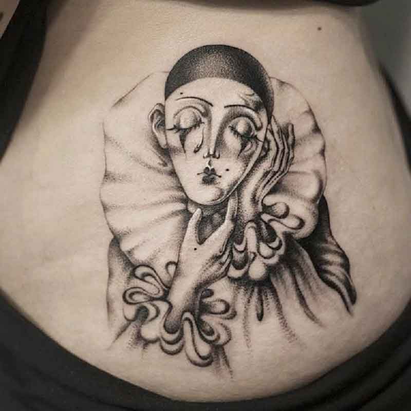 Pierrot Clown Tattoo 1