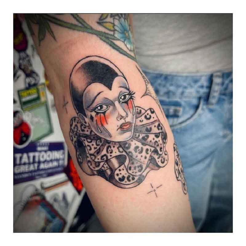 Pierrot Clown Tattoo 3
