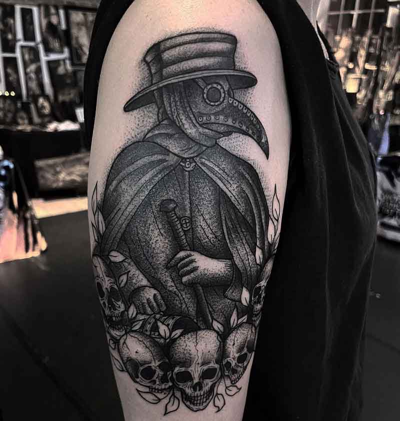 Plague Doctor Black Death Tattoo 1