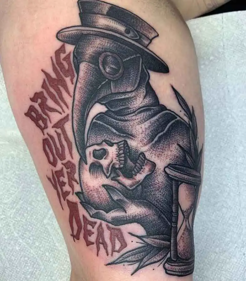 Plague Doctor Black Death Tattoo 3