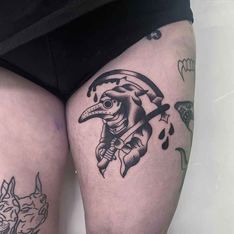 Plague Doctor Grim Reaper Tattoo 2