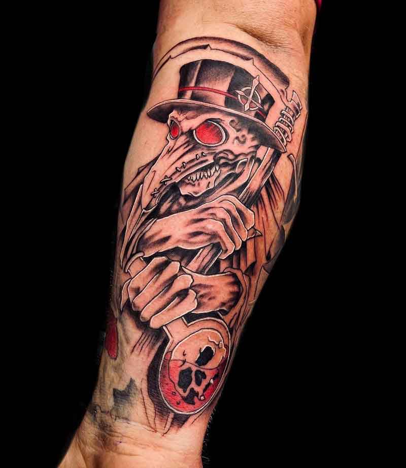 Plague Doctor Grim Reaper Tattoo 3