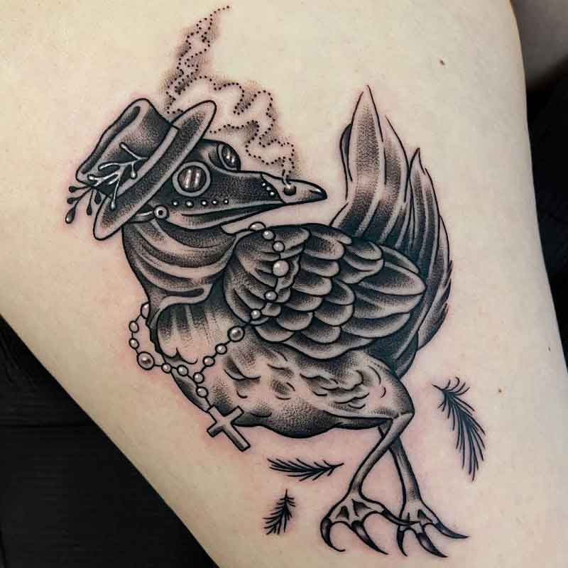 Plague Doctor Raven Tattoo 1