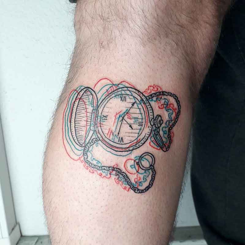 Pocket Watch Chain Tattoo 1