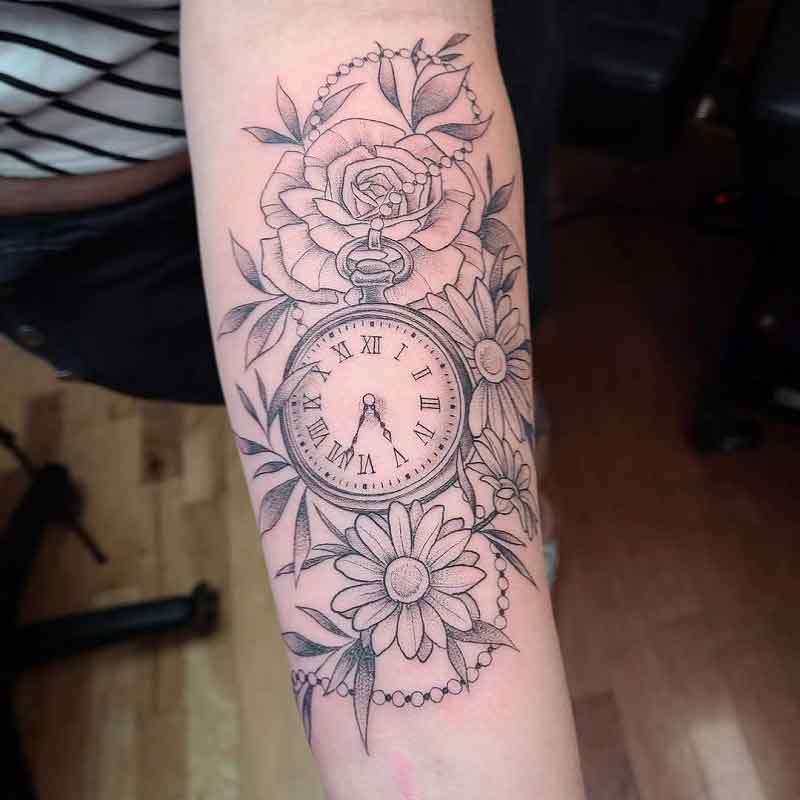 Pocket Watch Chain Tattoo 2