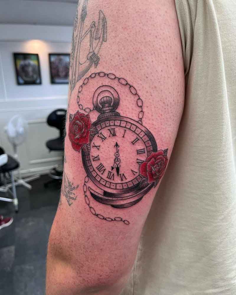 Pocket Watch Chain Tattoo 3