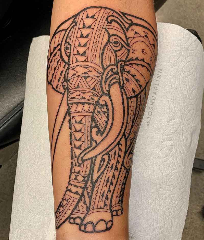 Polynesian Elephant Tattoo 1