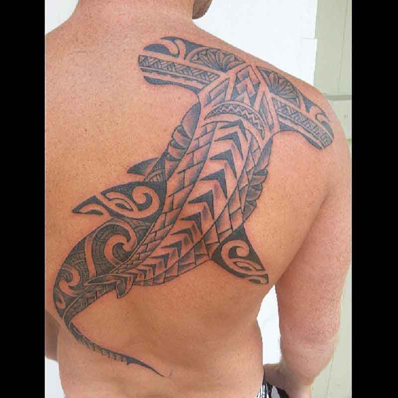 Polynesian Hammerhead Shark Tattoo 3