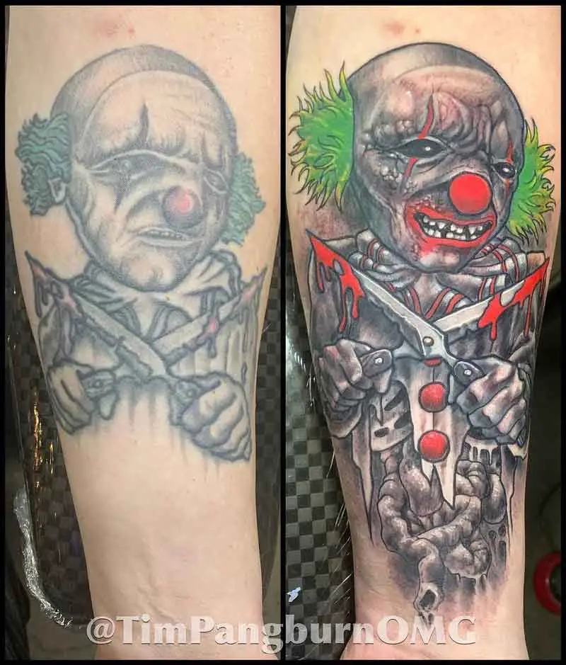 Psycho Clown Tattoo 1