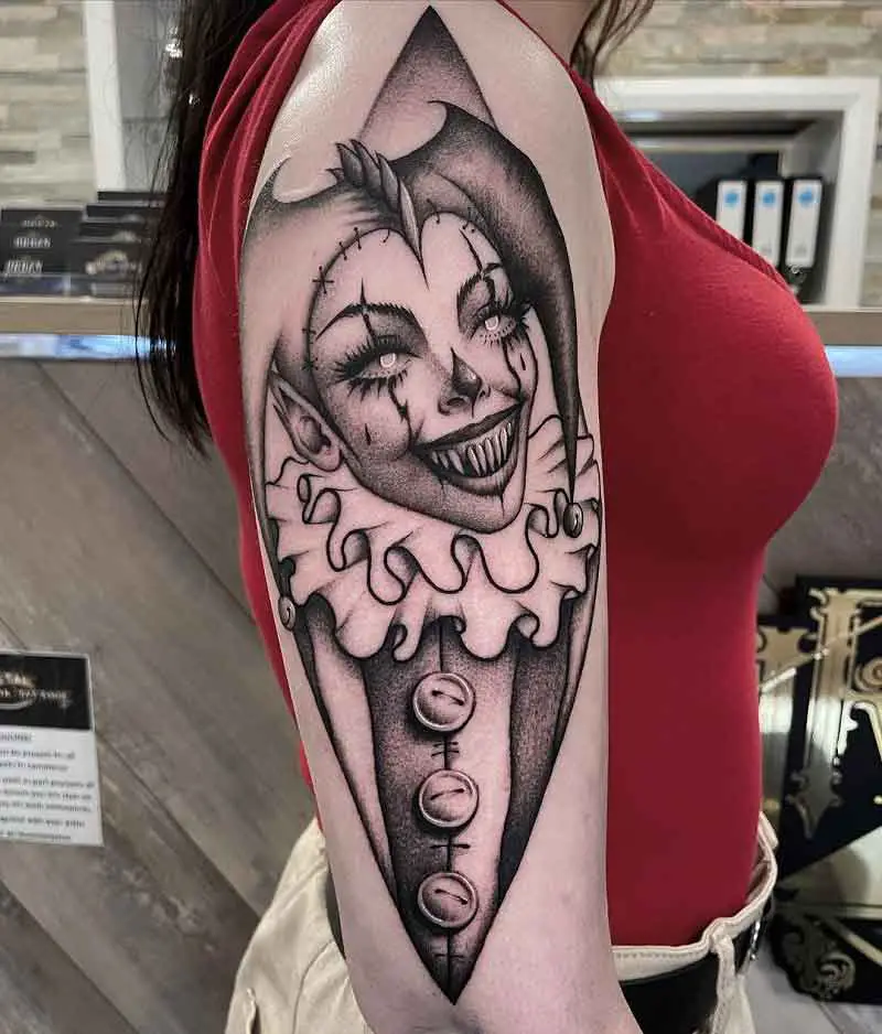 Psycho Clown Tattoo 2