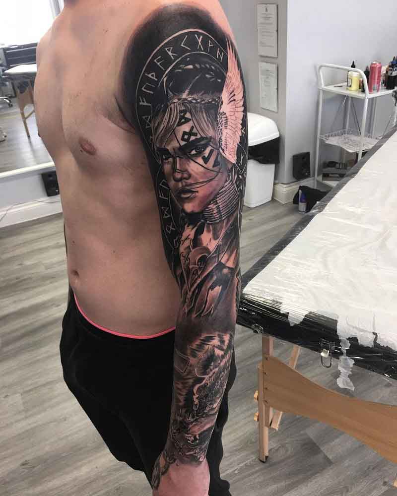 Ragnarok Viking Tattoo Sleeve 1