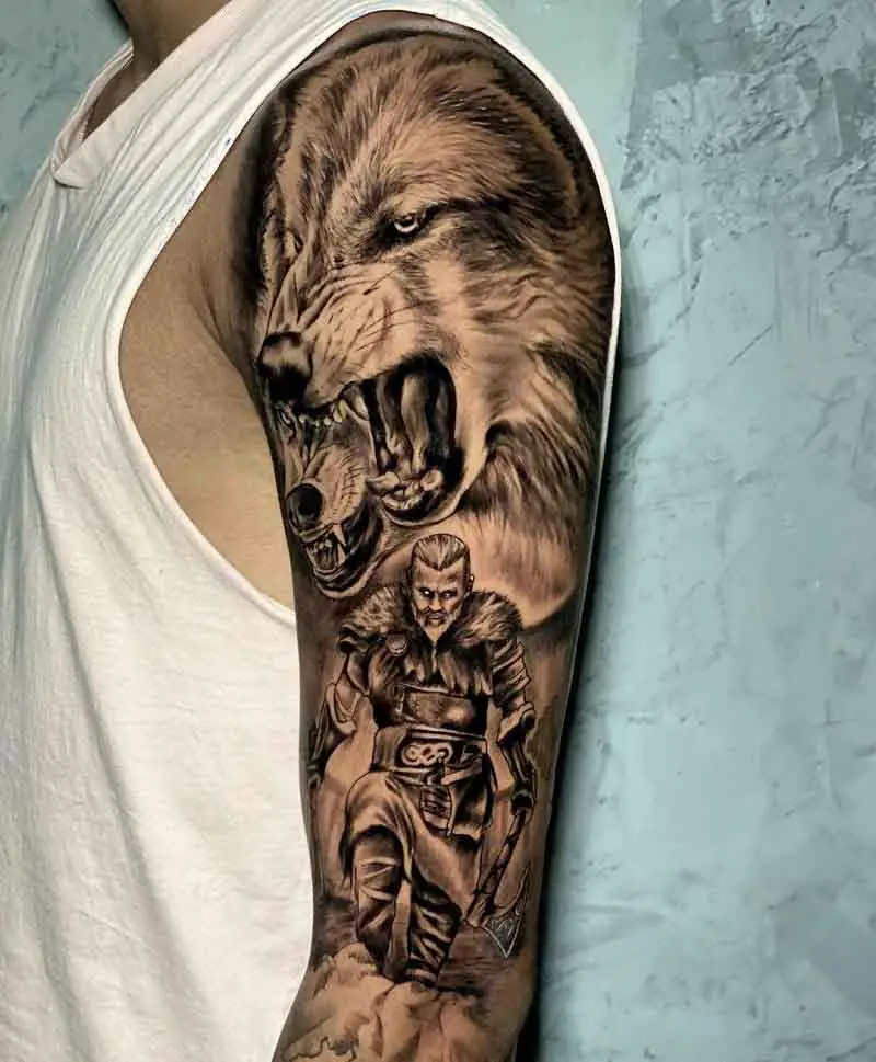 Ragnarok Viking Tattoo Sleeve 3