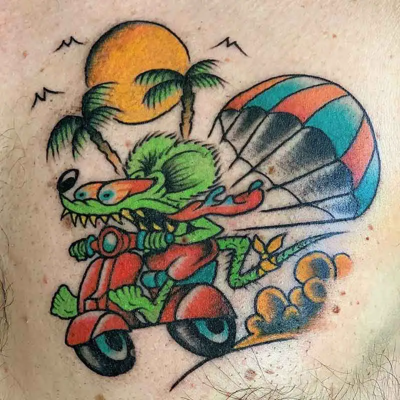 Rat Fink Motorcycle Tattoo 3