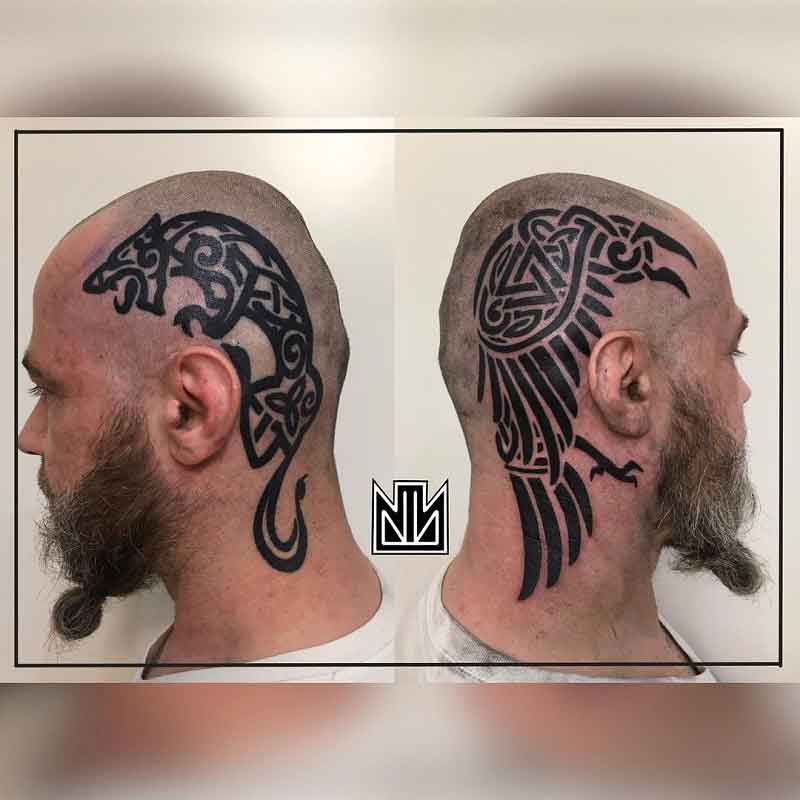 Raven Viking Tattoo 2