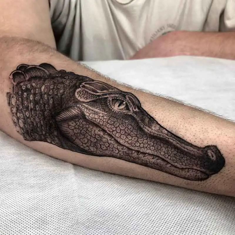 Realistic Alligator Tattoos 2