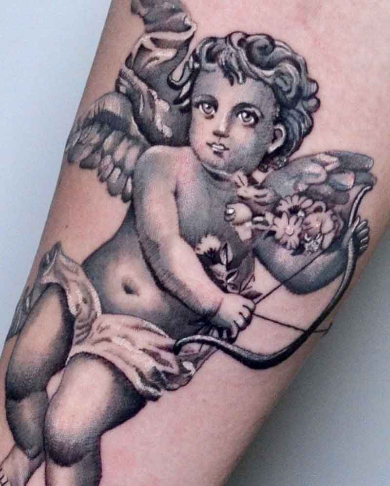 Realistic Cupid Tattoo 3