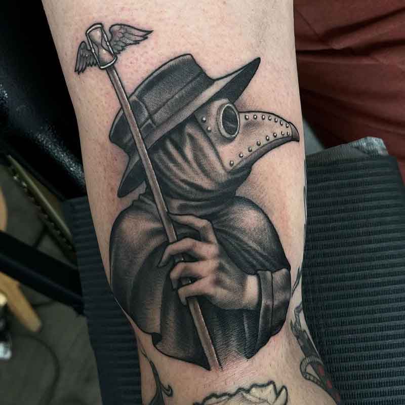 Realistic Plague Doctor Tattoo 1