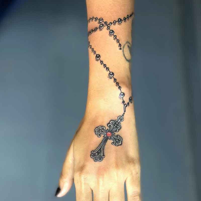 Rosary Cross Tattoo 1