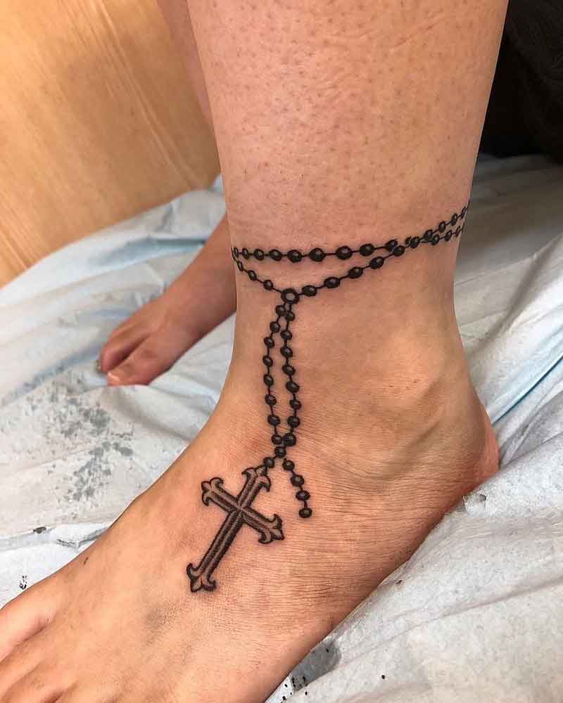 Rosary Cross Tattoo 3