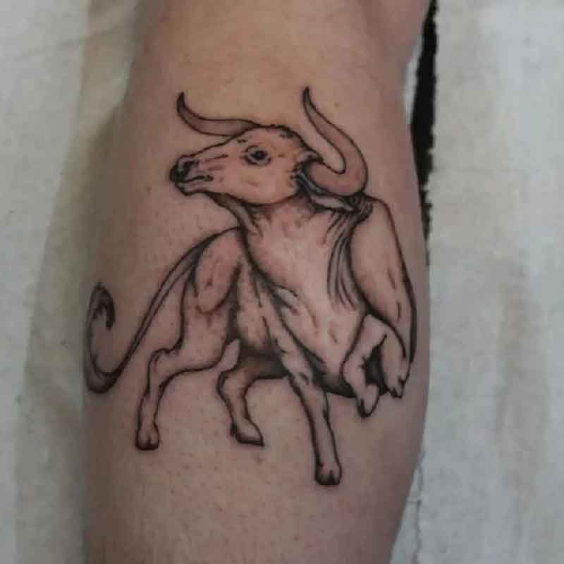 Running Bull Tattoo 3