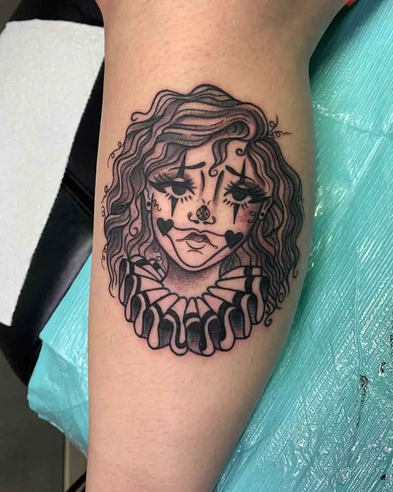 Sad Clown Tattoo 1