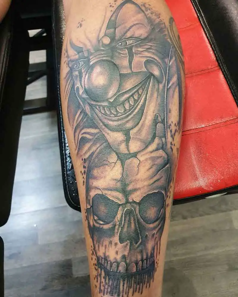 Scary Clown Tattoos 2