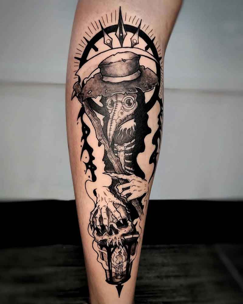 Scary Plague Doctor Tattoo 1