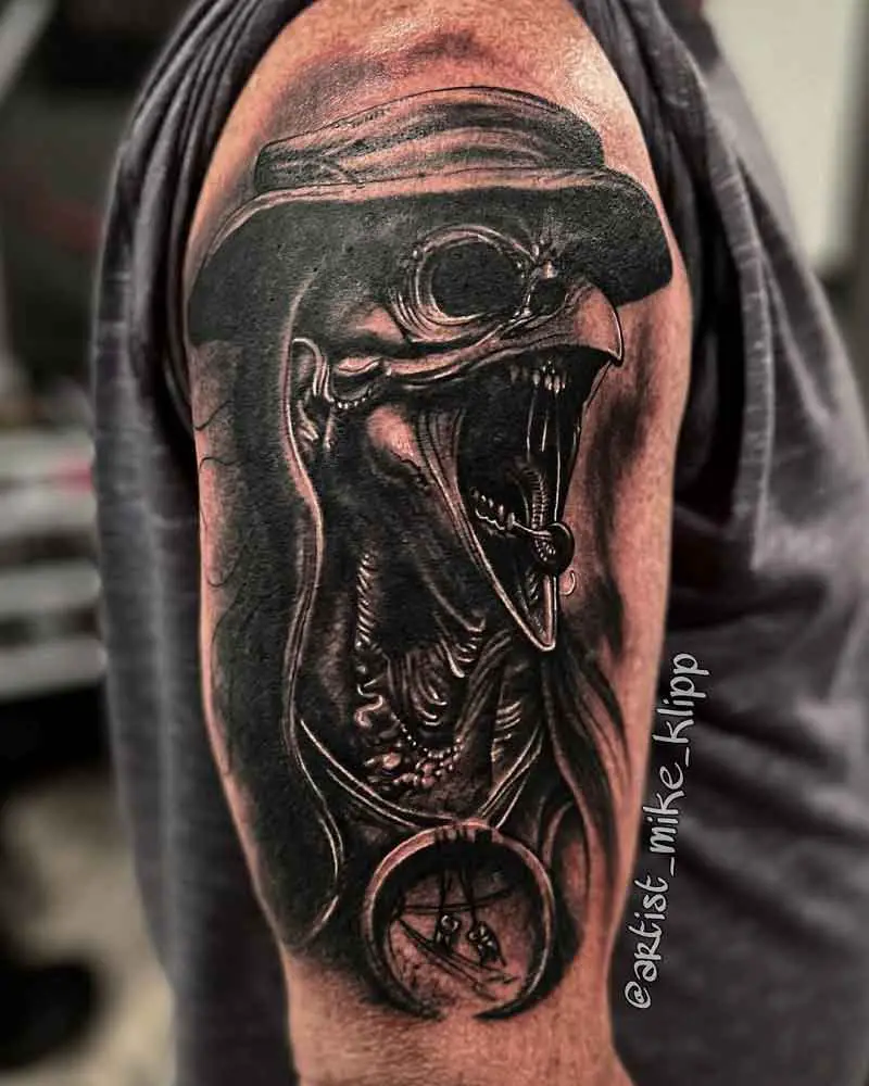 Scary Plague Doctor Tattoo 3