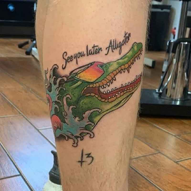 See You Later Alligator Tattoo 2