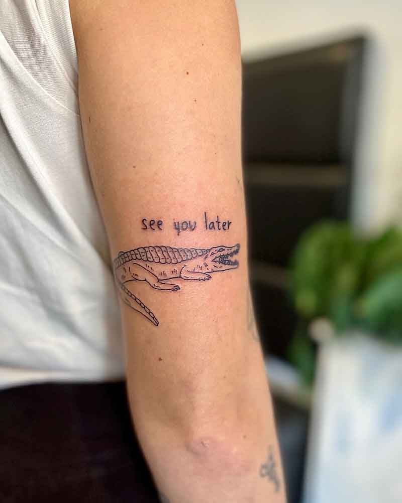 See You Later Alligator Tattoo 3