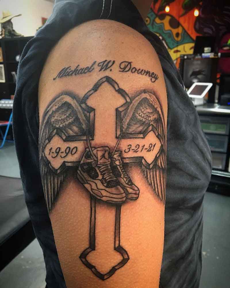 Shoulder Cross Tattoo 1