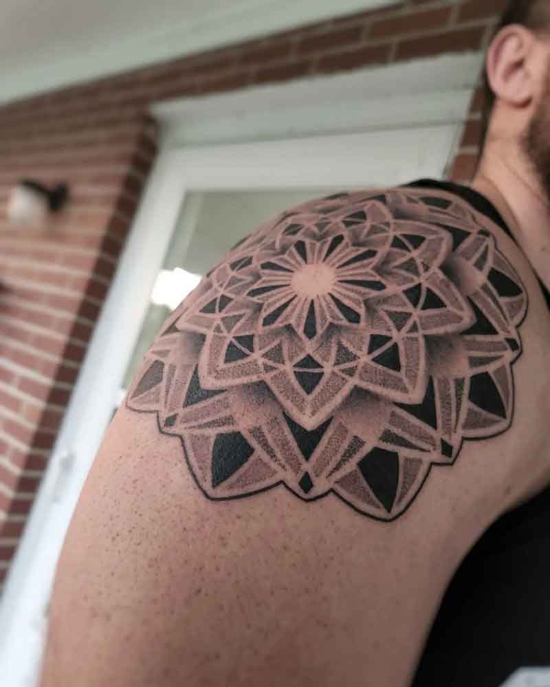 Shoulder Geometric Tattoo 2