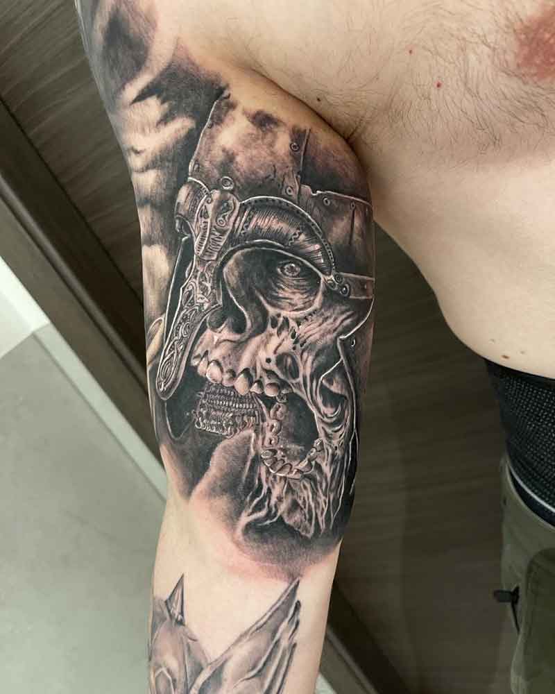 Skeleton Viking Tattoo 1