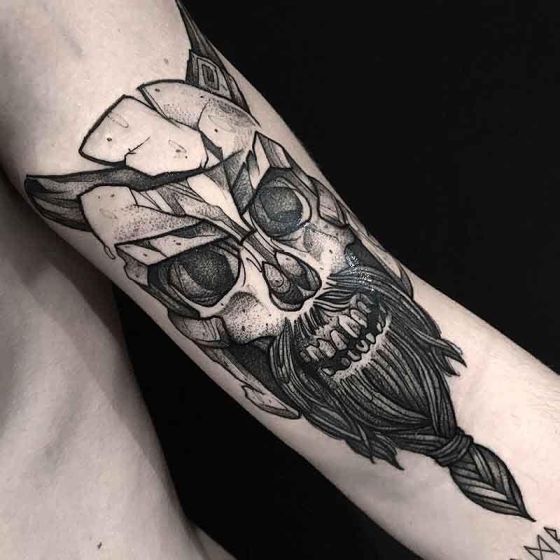 Skeleton Viking Tattoo 2