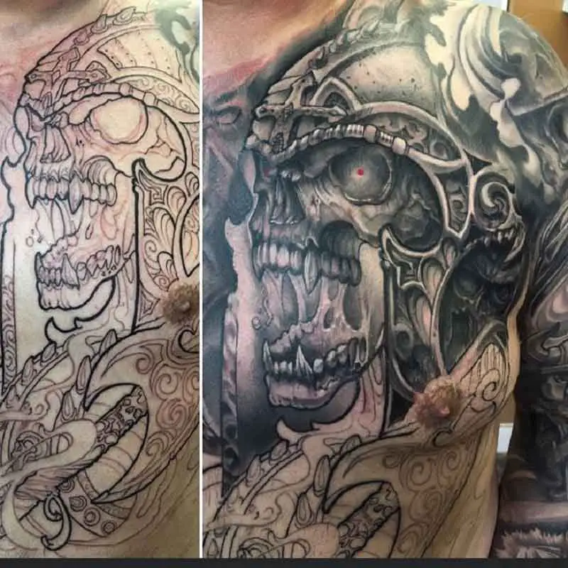 Skeleton Viking Tattoo 3