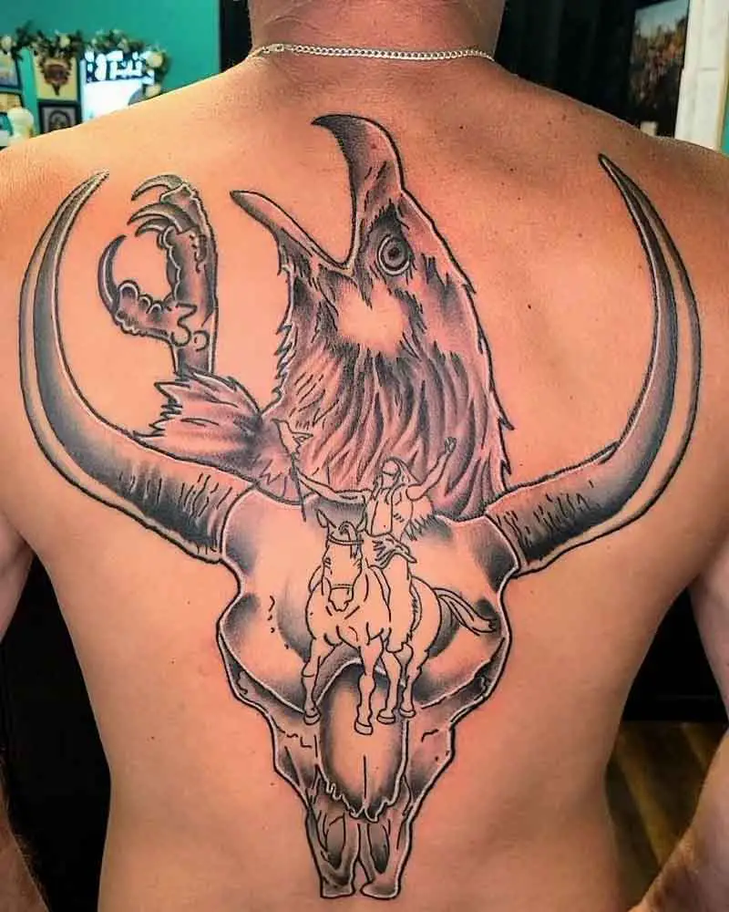 Skull Bull Tattoo 2