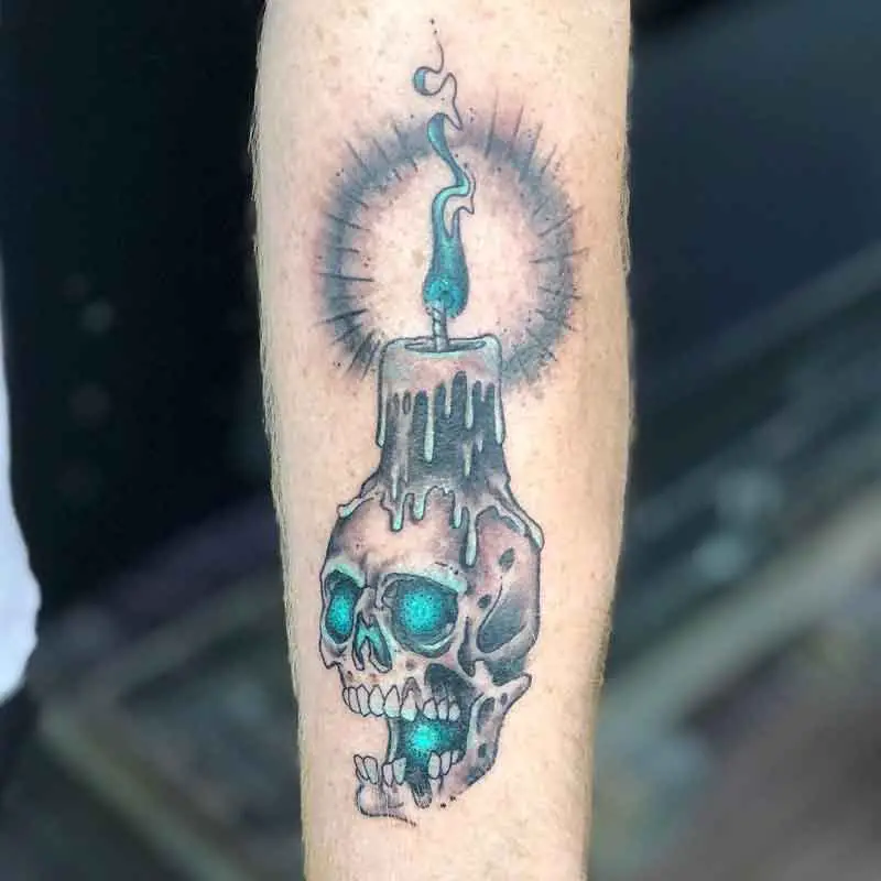 Skull Candle Tattoo 3