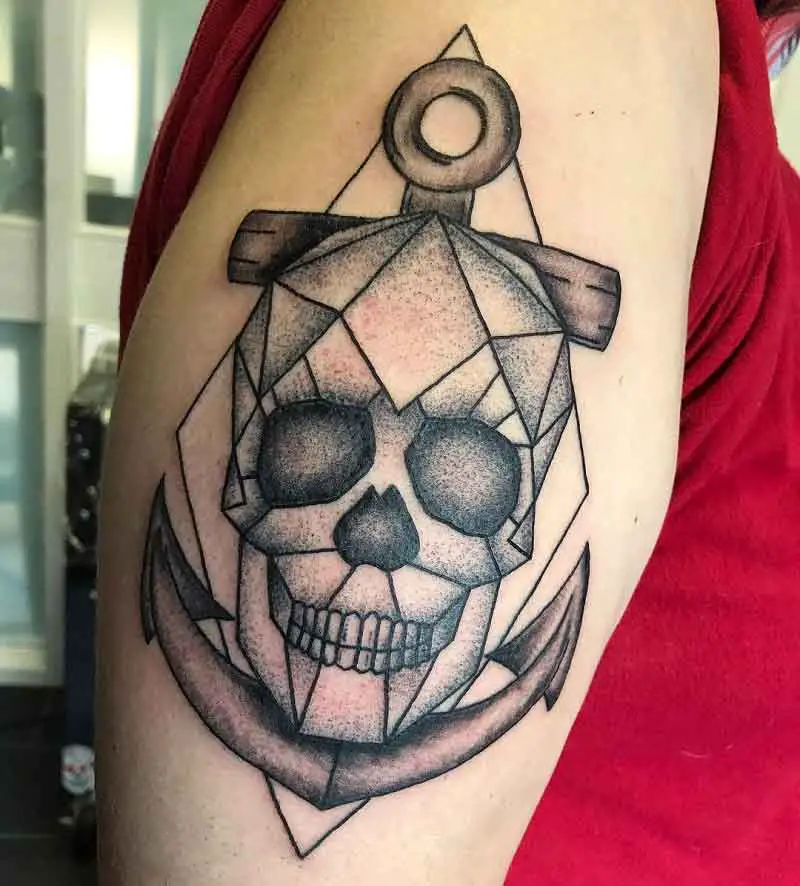 Skull Geometric Tattoo 2