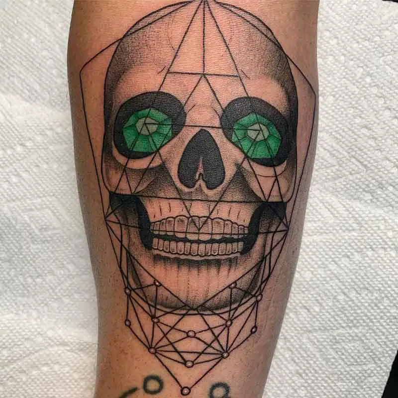 Skull Geometric Tattoo 3