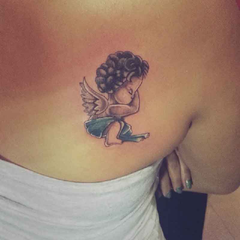 Small Cupid Tattoo 2