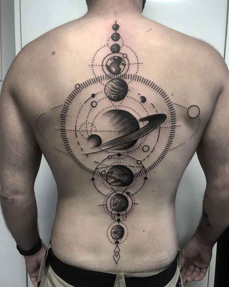 Solar System Geometric Tattoo 1