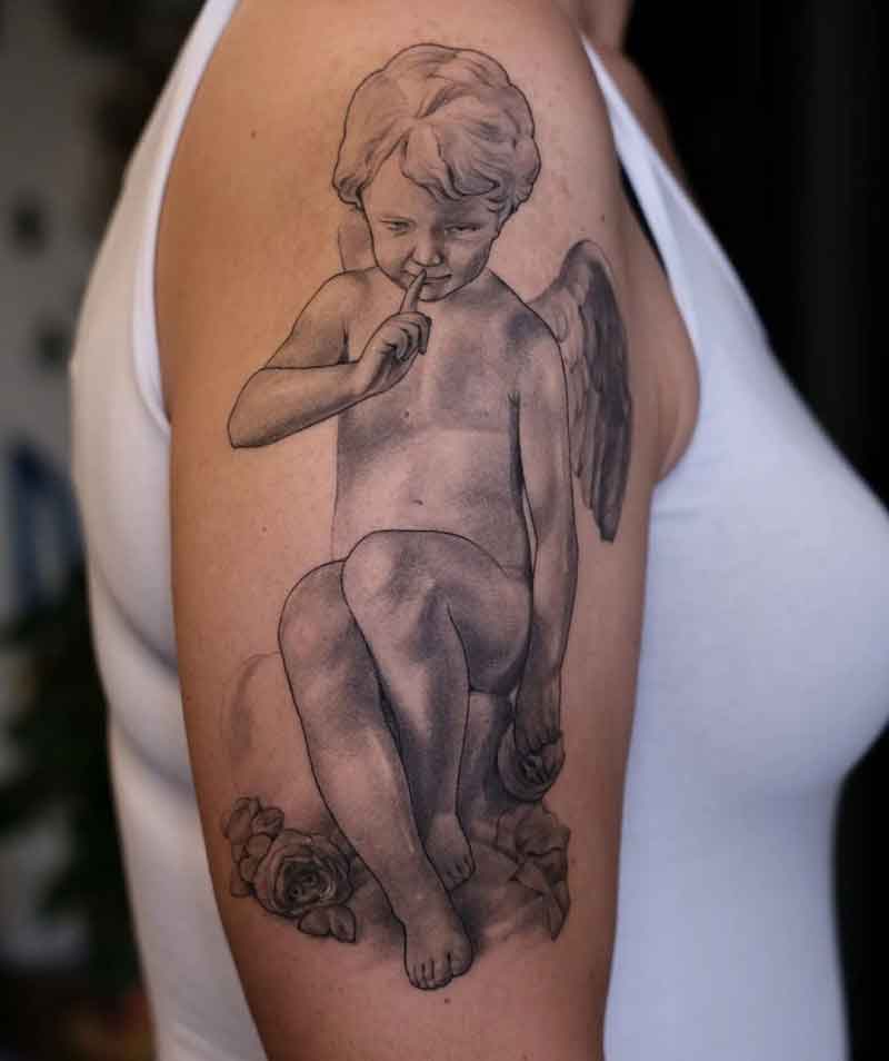Solid Cupid Tattoo 2