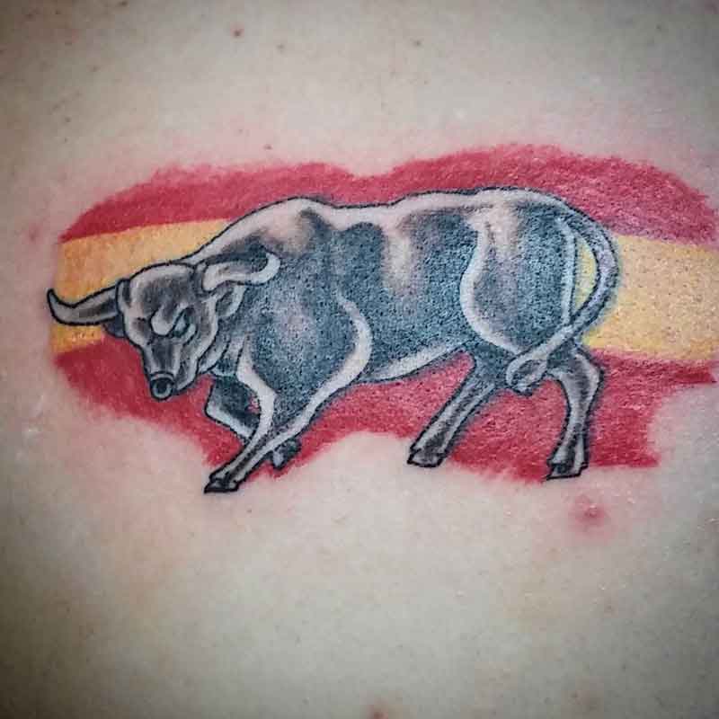 Spanish Bull Tattoo 1
