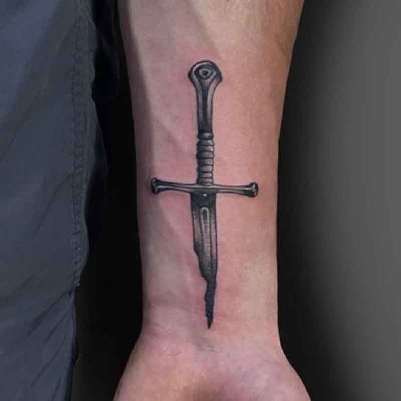 Sword Cross Tattoo 2