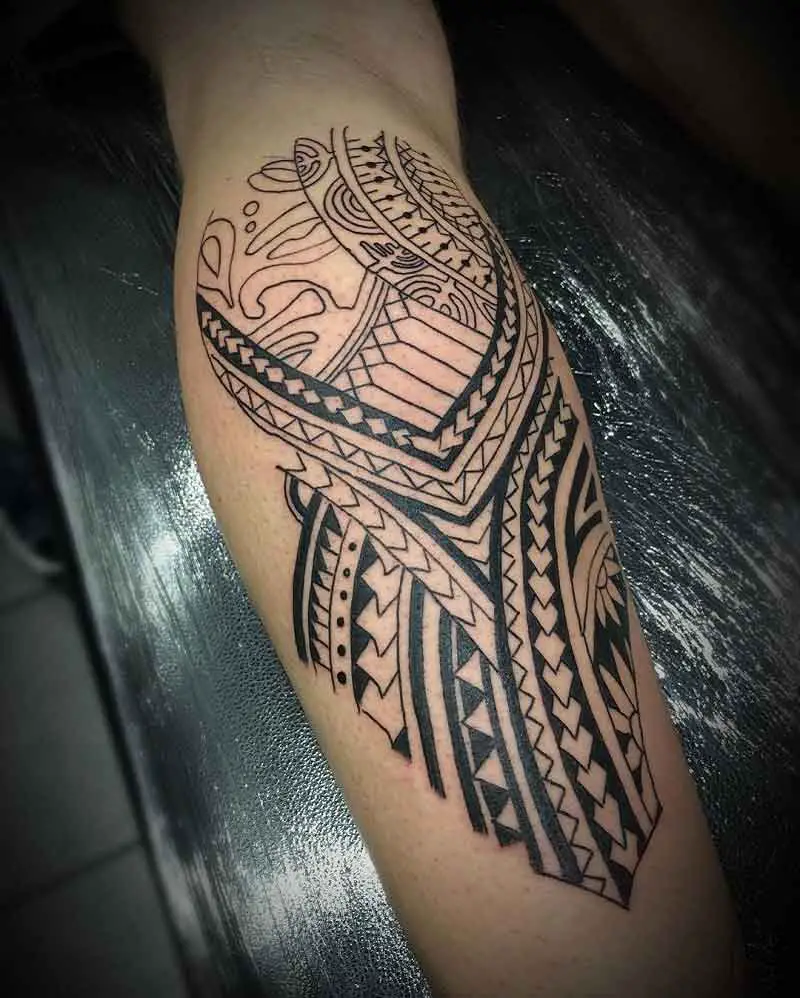 Tattoo Maori Na Panturrilha 2