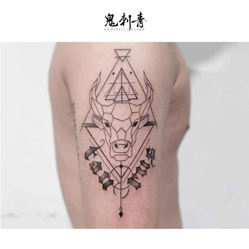 Taurus Geometric Tattoo 3