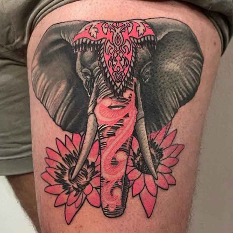 Thai Elephant Tattoo 1