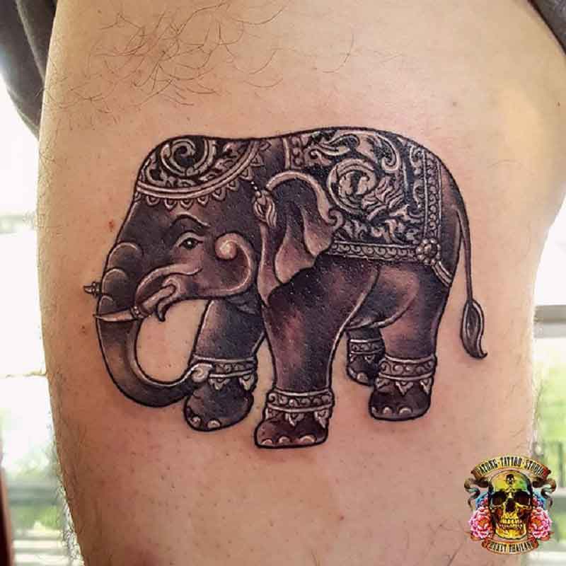 Thai Elephant Tattoo 2